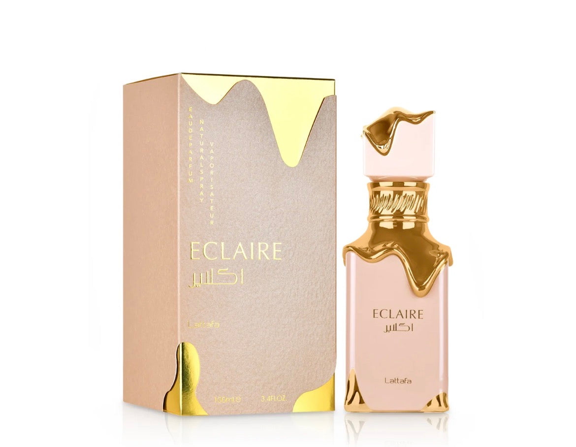 Eclaire de Lattafa – Perfume Floral Frutal Gourmand para Mujer