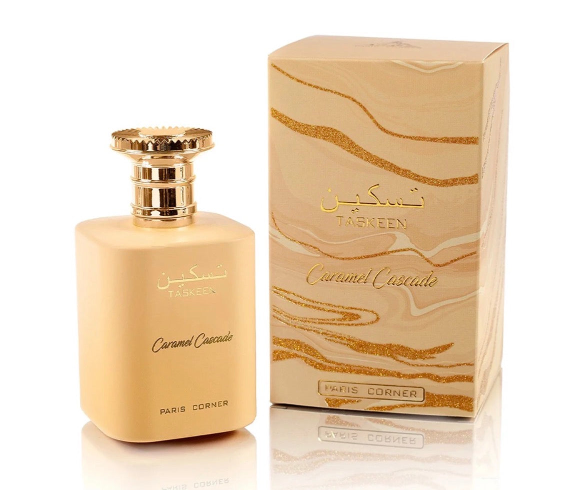 Taskeen Caramel Cascade – Paris Corner | Perfume Unisex Dulce Gourmand